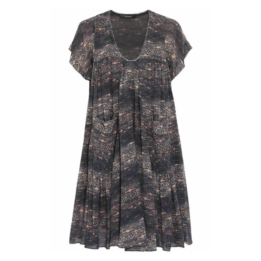 ISABEL MARANT Nesto Silk Dress Size 12 - Picture 2 of 5